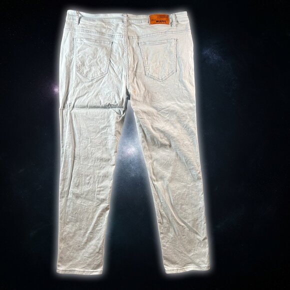 Wulful Light Blue Denim Casual 5-Pocket Straight Leg Men's Size 42x29.75 - Picture 2 of 11